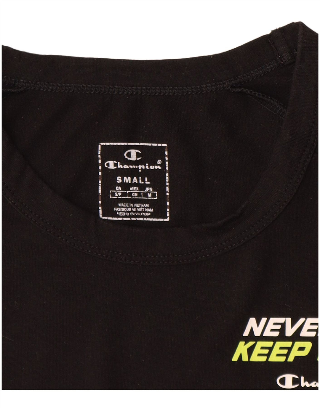 Tricou grafic pentru bărbați Champion Top Mic Negru