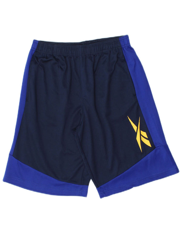 Pantaloni scurți sport grafic pentru băieți Reebok 15-16 ani, albastru bleumarin, color block