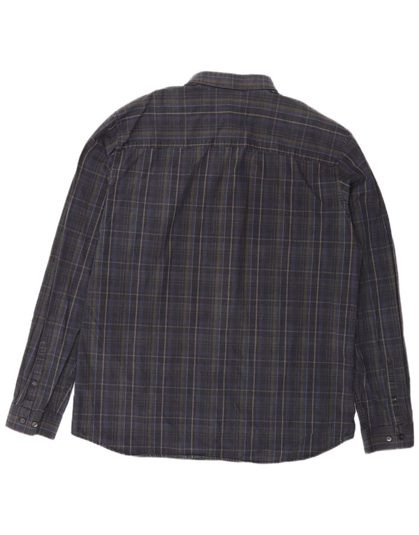 Cămașă pentru bărbați Jack & Jones XL, bumbac cu carouri bleumarin