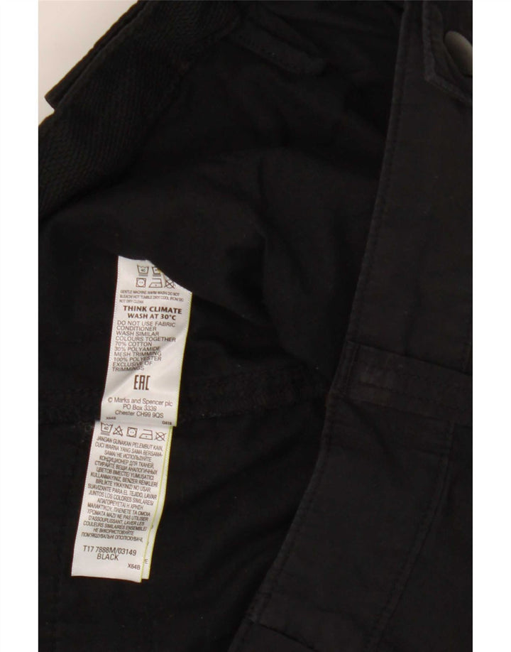 Pantaloni scurți cargo pentru bărbați Marks & Spencer W42 2XL bumbac negru