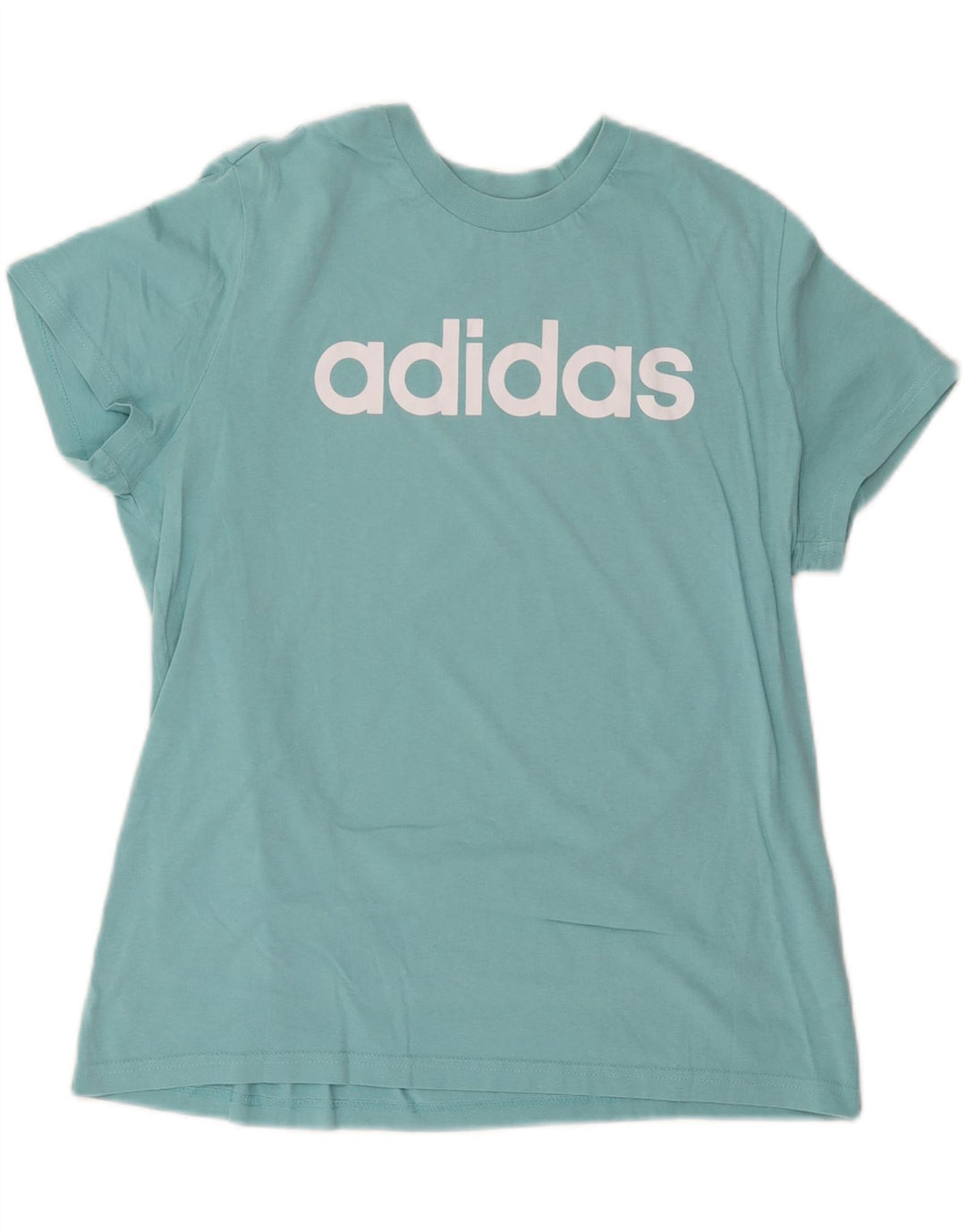 Tricou grafic ADIDAS pentru femei, Marea Britanie 20/22 XL, bumbac albastru