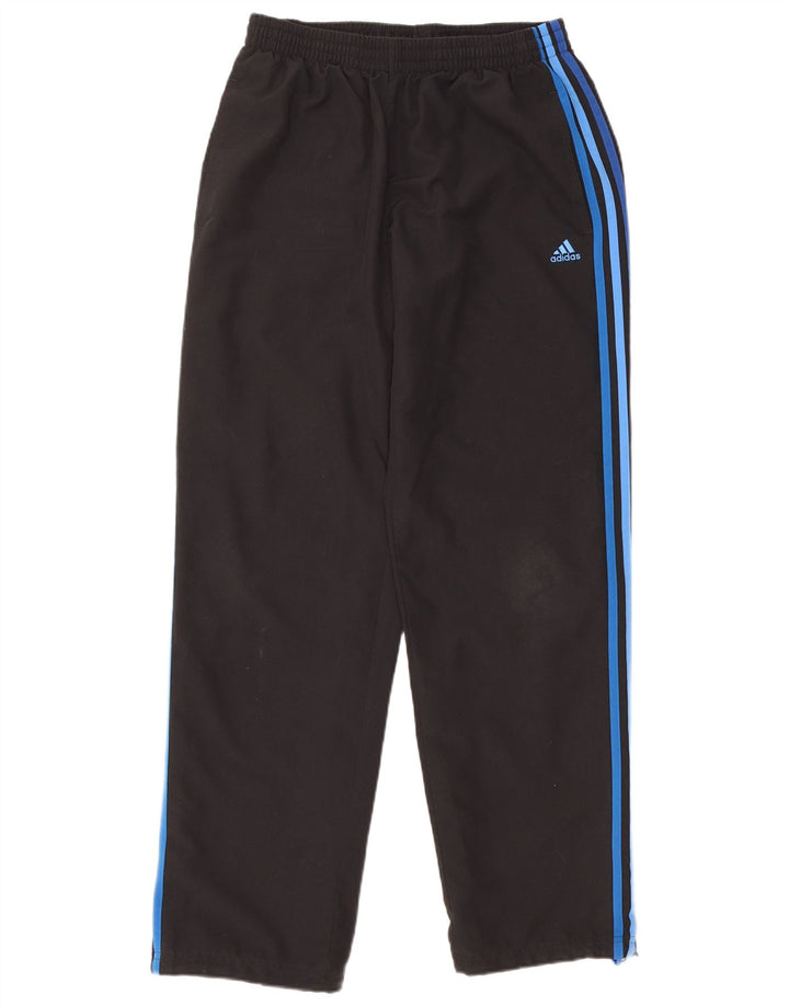 Pantaloni de trening Adidas Climalite pentru bărbați, poliester mediu negru