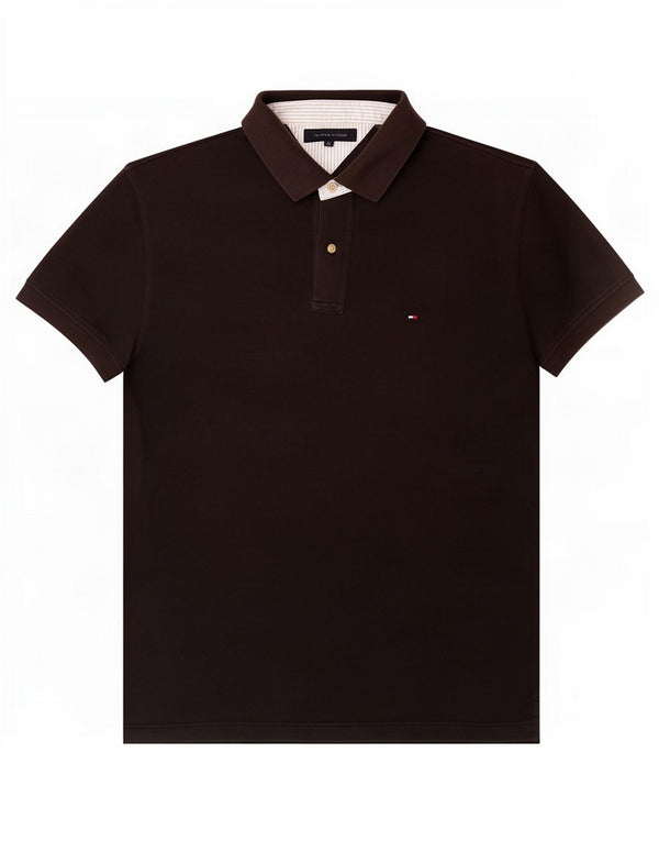 Tricou polo pentru bărbați Tommy Hilfiger XL, bumbac negru