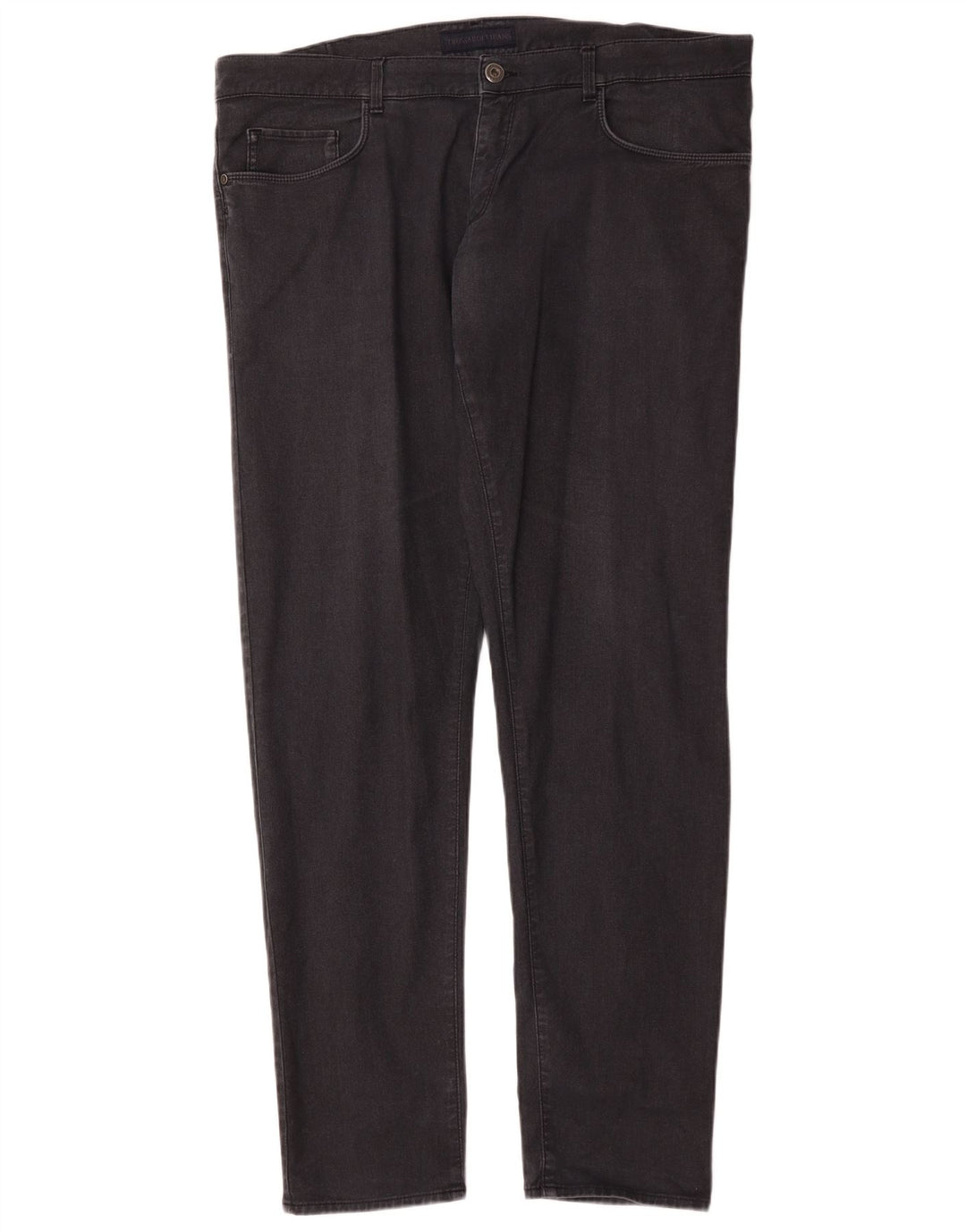 Trussardi blugi slim pentru bărbați W42 L35 bumbac negru