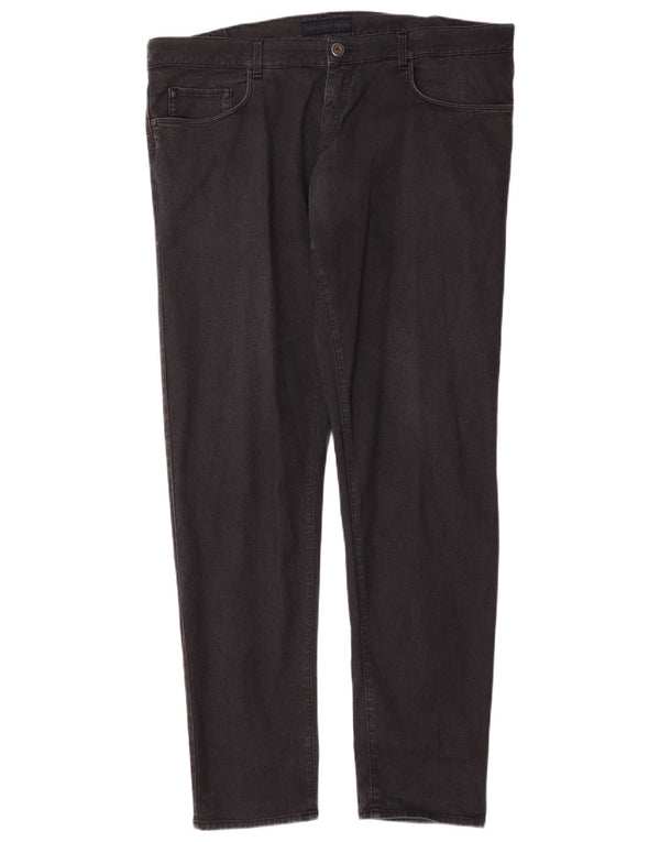Trussardi blugi slim pentru bărbați W42 L35 bumbac negru