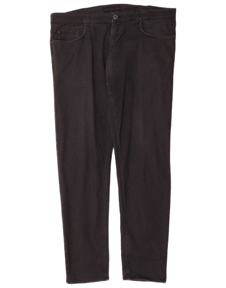 Trussardi blugi slim pentru bărbați W42 L35 bumbac negru
