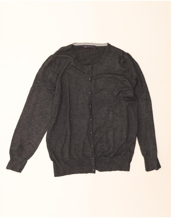 Pulover cardigan pentru femei Marks & Spencer UK 20 2XL Gri viscoză