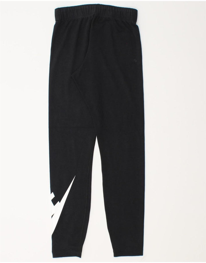 Leggings grafic Nike pentru femei UK 6 XS bumbac negru