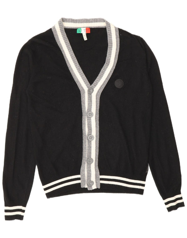 Pulover cardigan pentru bărbați Armani Jeans, mic, negru, viscoză