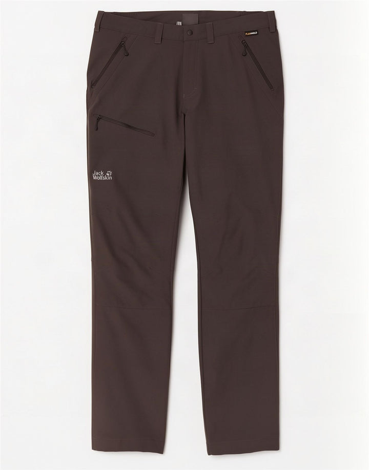 Jack Wolfskin Pantaloni cargo subțiri pentru bărbați, mari L35 L35, poliamidă gri