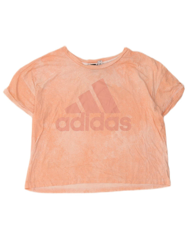 Tricou cu grafic pentru femei Adidas UK 20/22 XL, bumbac cu vopsea cravata