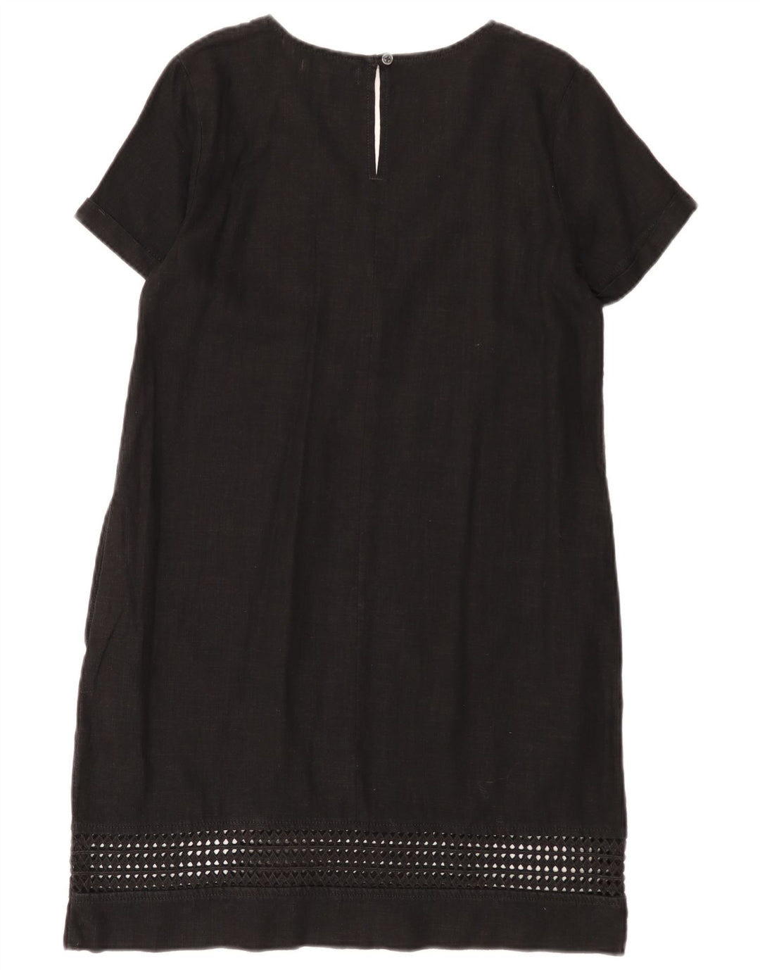 Următorul Rochie Schimbată Femei UK 12 Medium Black Linen