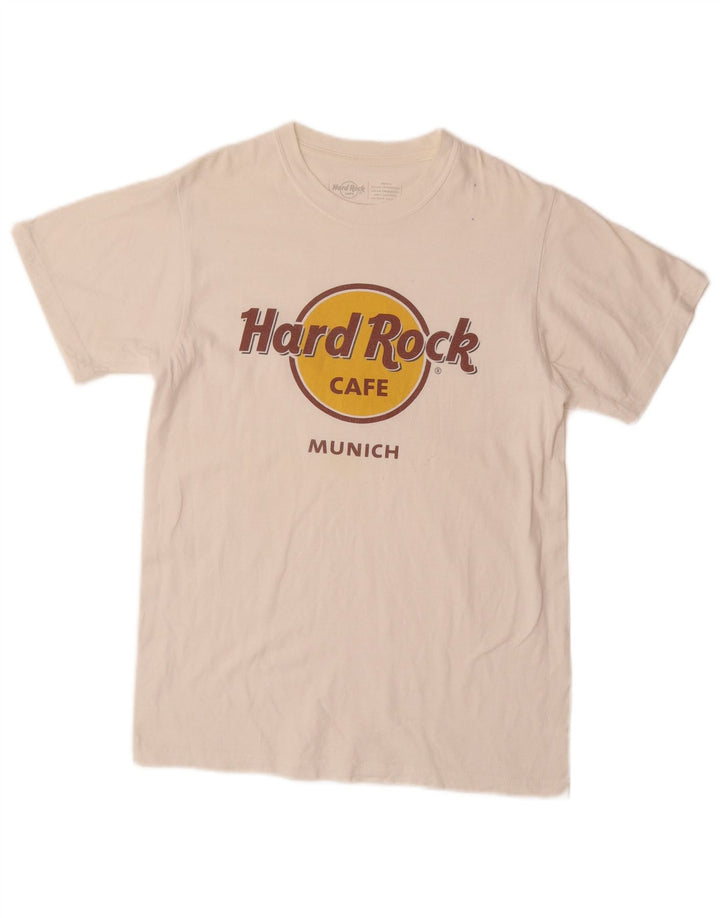 HARD ROCK CAFE Tricou grafic Munchen pentru bărbați Top mic Bumbac alb