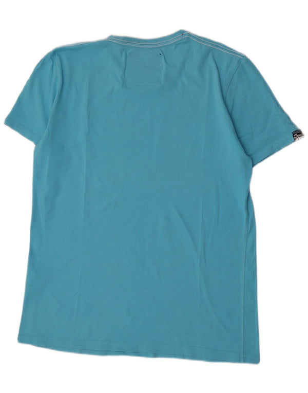 Tricou Superdry pentru bărbați Regular Graphic Top XL Blue Bumbac