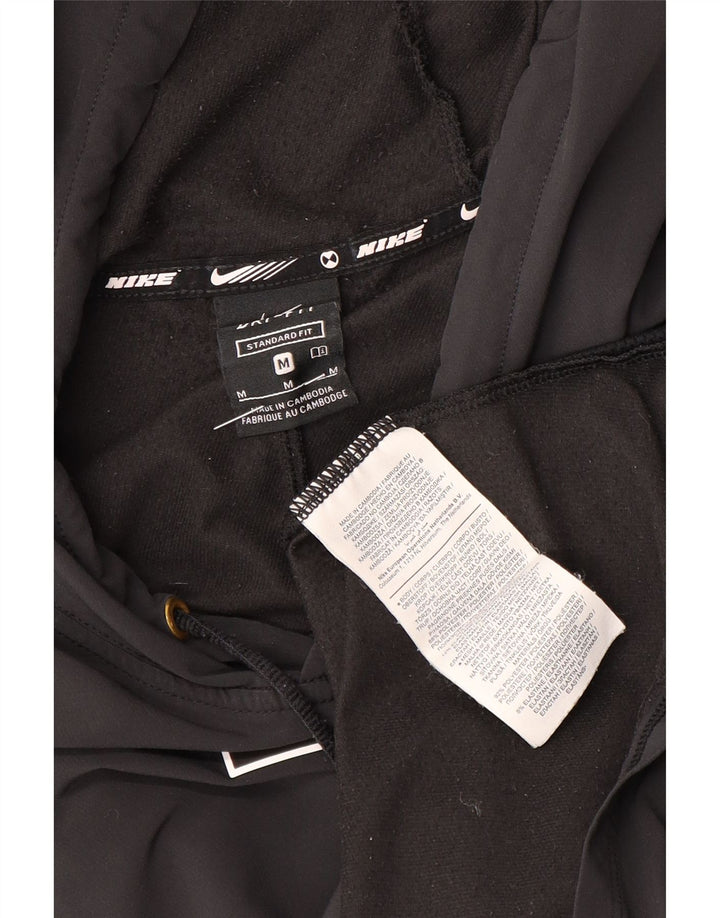 Pulover Nike Dri Fit Standard Fit pentru bărbați, poliester mediu negru