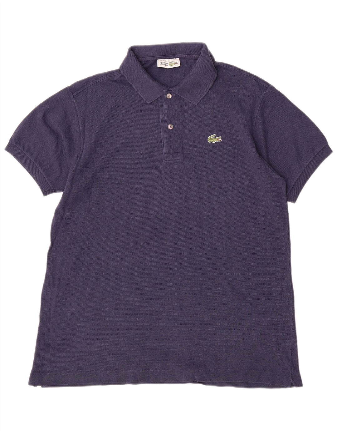 Tricou polo pentru bărbați LACOSTE Mărimea 5 mare din bumbac bleumarin