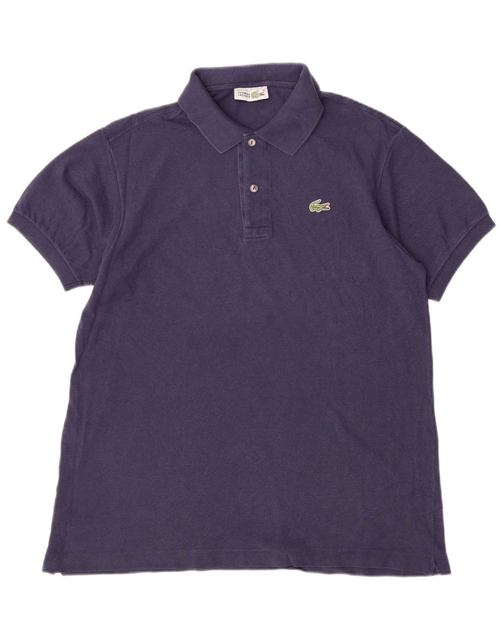 Tricou polo pentru bărbați LACOSTE Mărimea 5 mare din bumbac bleumarin