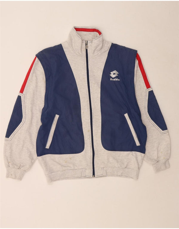 Jachetă de trening grafică pentru bărbați Lotto UK 42/44 XL Albastru Colorblock