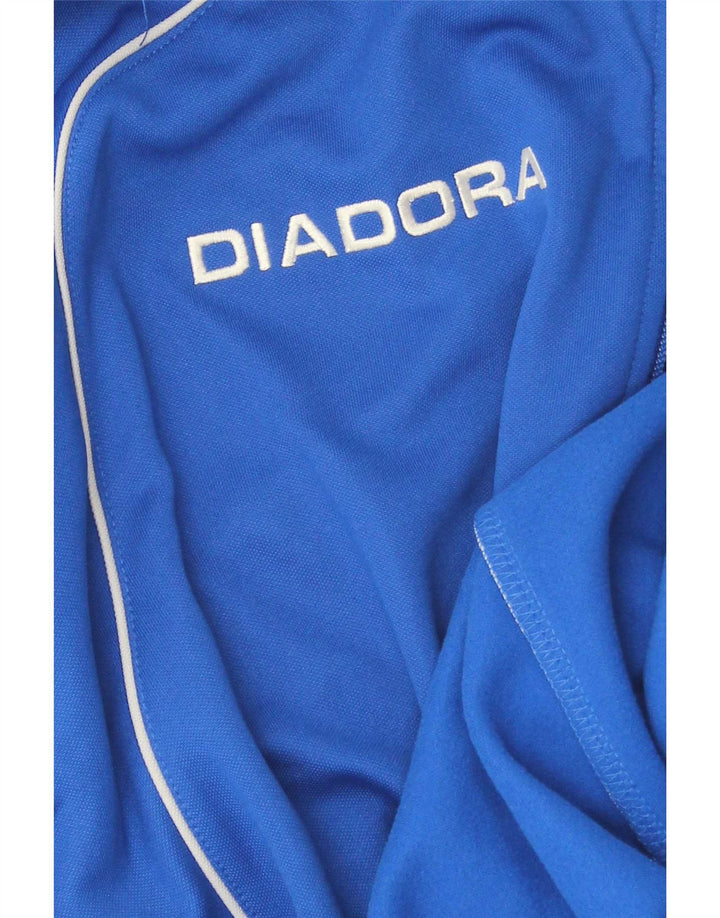 Trening pentru bărbați Diadora, cu fermoar și gât, XL, poliester, albastru