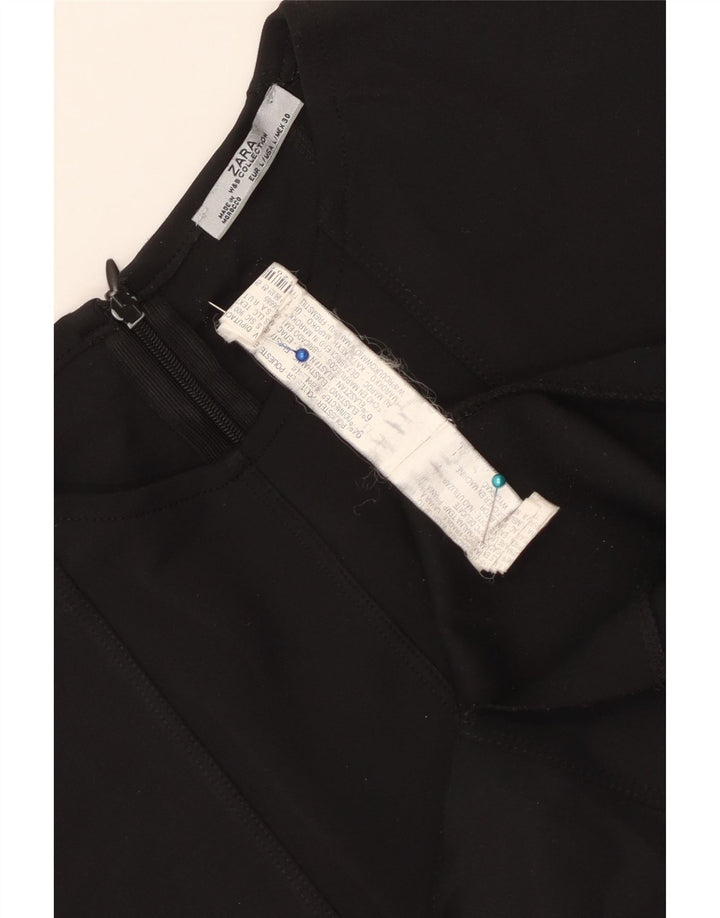 Rochie A-Line fără mâneci Zara pentru femei UK 14 Poliester negru mare
