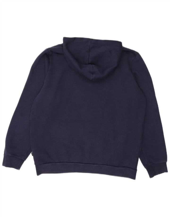 Pulover pentru bărbați Puma Graphic Hoodie Jumper mediu din bumbac bleumarin