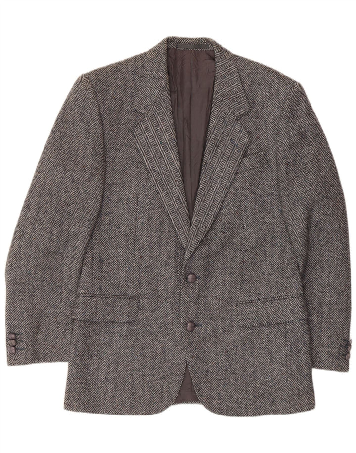 Jachetă pentru bărbați Wellington Donegal Tweed Blazer UK 38 Medium Gris Herringbone
