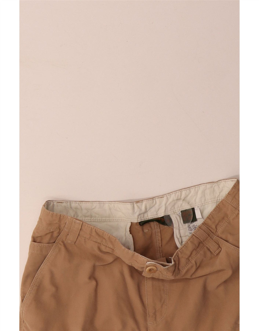 Pantaloni scurți cargo TIMBERLAND pentru bărbați W32 bumbac mediu bej