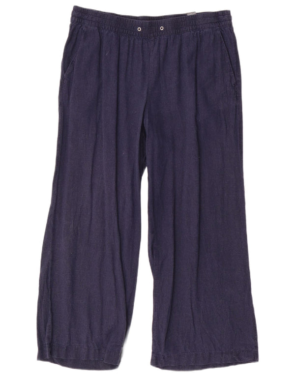Pantaloni largi pentru femei Marks & Spencer UK 16 Large W34 L26 Bleumarin