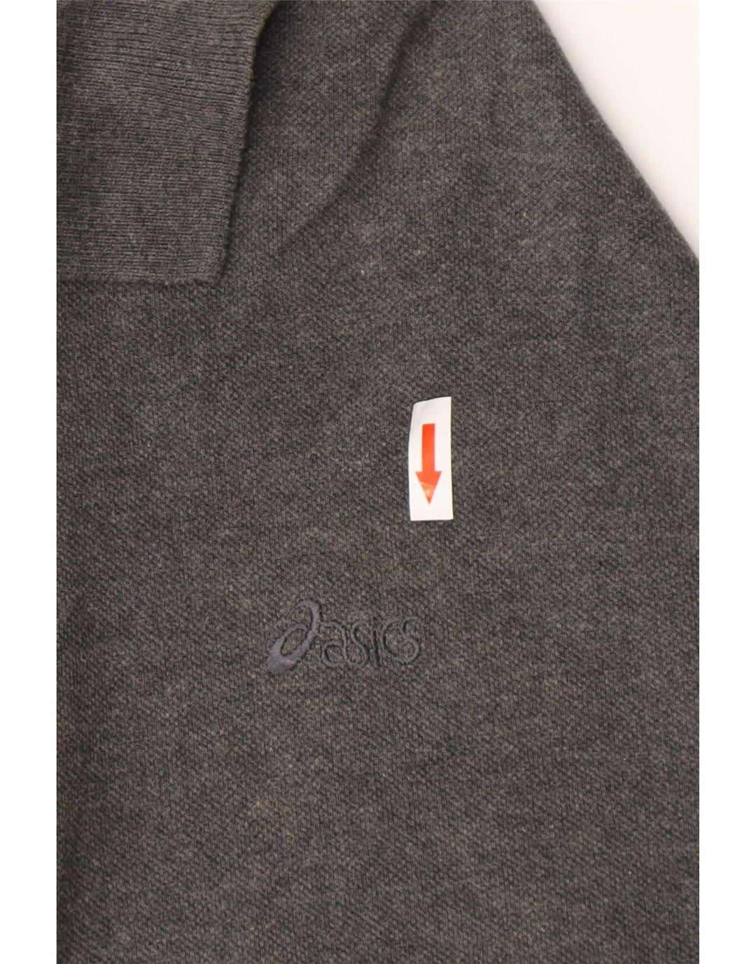 Tricou polo pentru bărbați ASICS, mare, gri bumbac