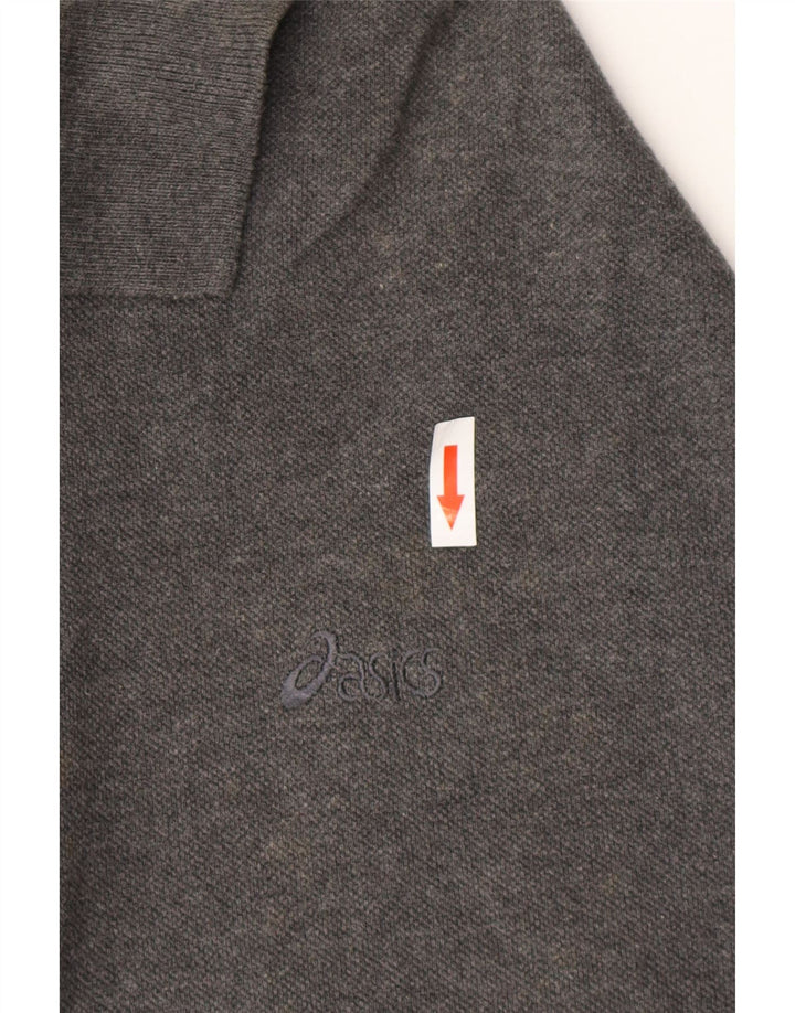 Tricou polo pentru bărbați ASICS, mare, gri bumbac
