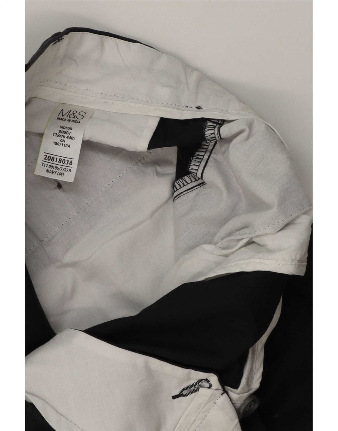 Pantaloni scurți chino pentru bărbați Marks & Spencer W44 2XL bumbac bleumarin