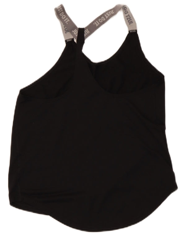 Top cu vestă grafică Nike pentru femei UK 8 Small Black Colorblock Poliester