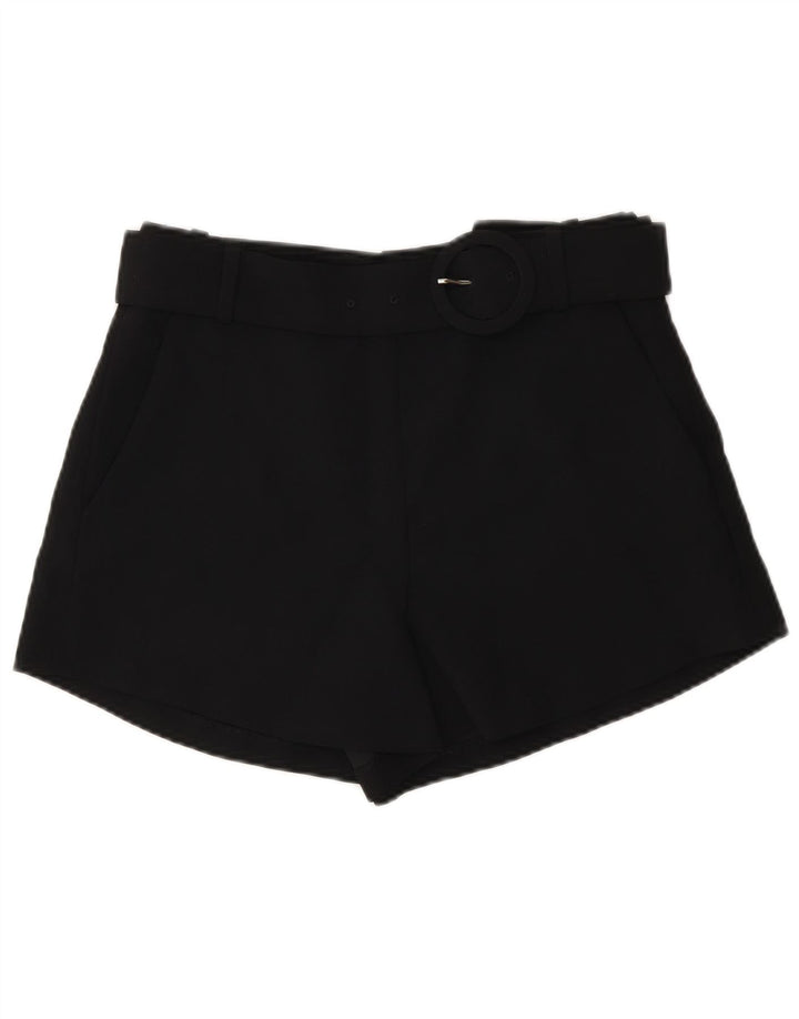 Pantaloni scurți chino cu talie înaltă Zara, pentru femei, mici, W26, poliester negru