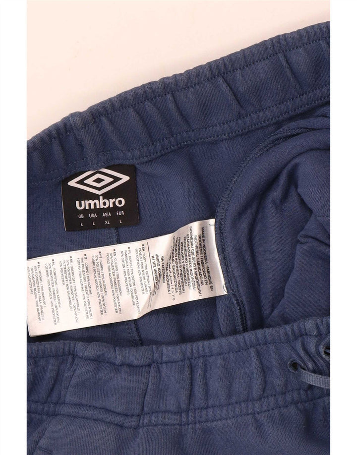 Pantaloni de trening Umbro Cargo pentru bărbați Joggeri mari, albastru, bumbac