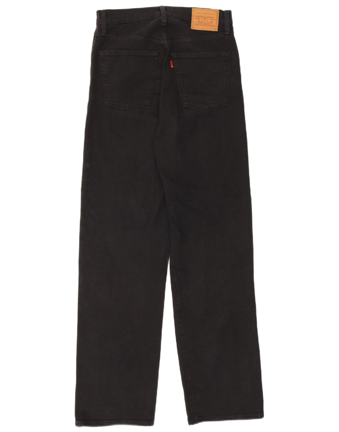 Blugi drepti pentru femei Levi's Ribcage W27 L29 bumbac negru