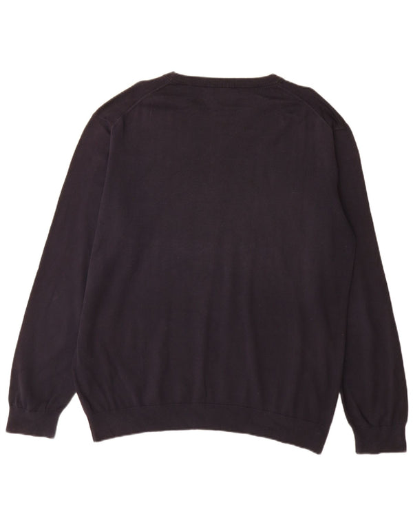 Pulover pentru bărbați Gant, cu gât de barcă, 2XL, bumbac bleumarin