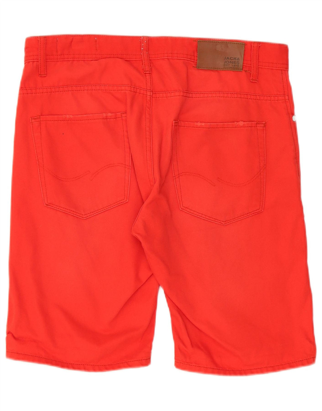 Pantaloni scurți din denim Jack & Jones pentru bărbați, mari W34, bumbac roșu