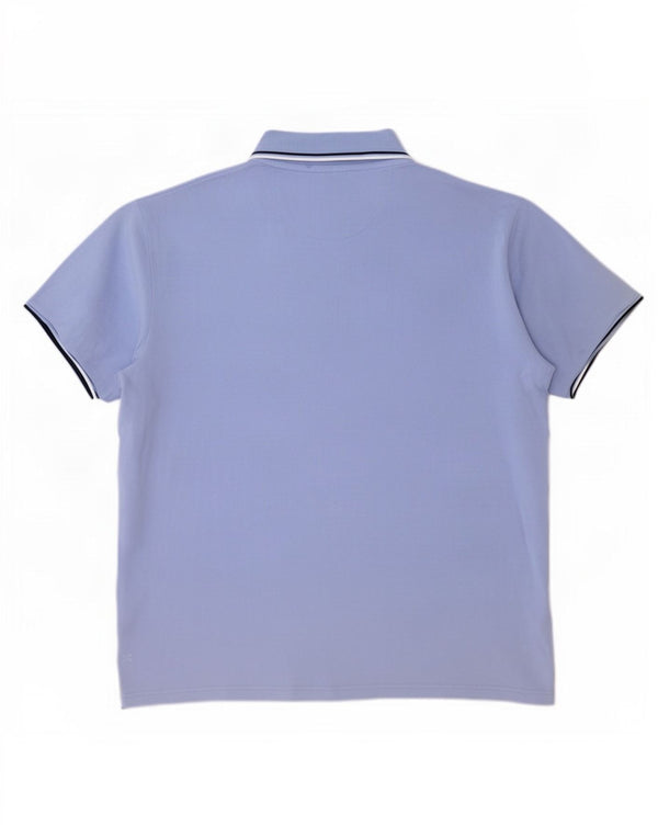 Tricou polo pentru bărbați Champion 2XL cu dungi albastre