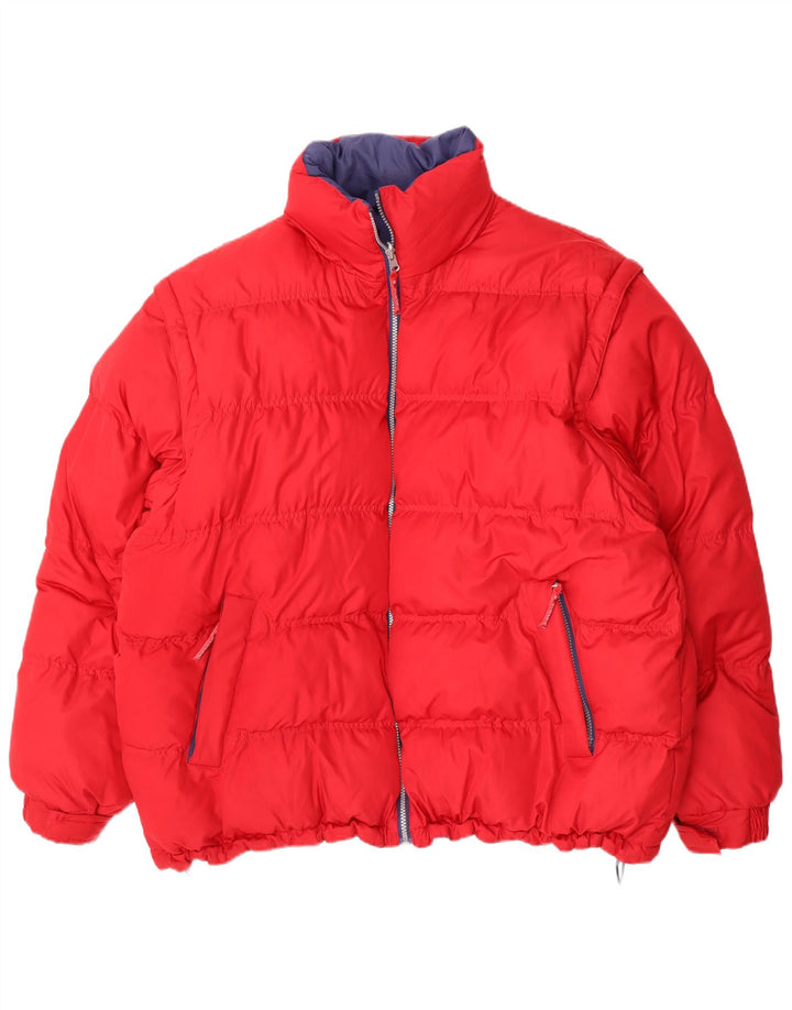 Jachetă căptușită reversibilă pentru bărbați Explorer UK 44 2XL Poliester roșu