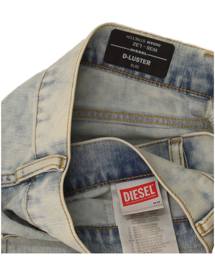 Blugi D-Luster Stretch Slim pentru bărbați Diesel W36 L32 Bumbac albastru