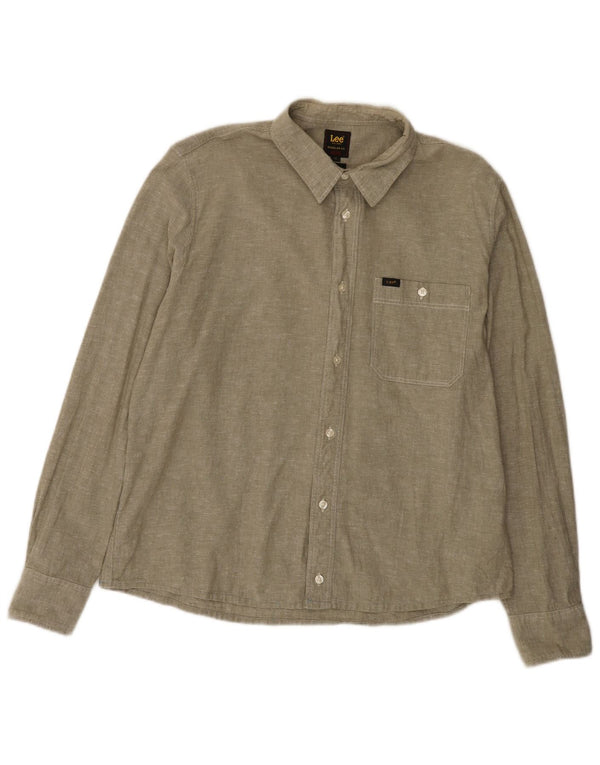 Cămașă Lee pentru bărbați, XL, bumbac verde