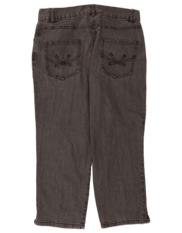 Blugi Capri pentru femei Marks & Spencer UK 10 Small W28 L21 Bumbac negru