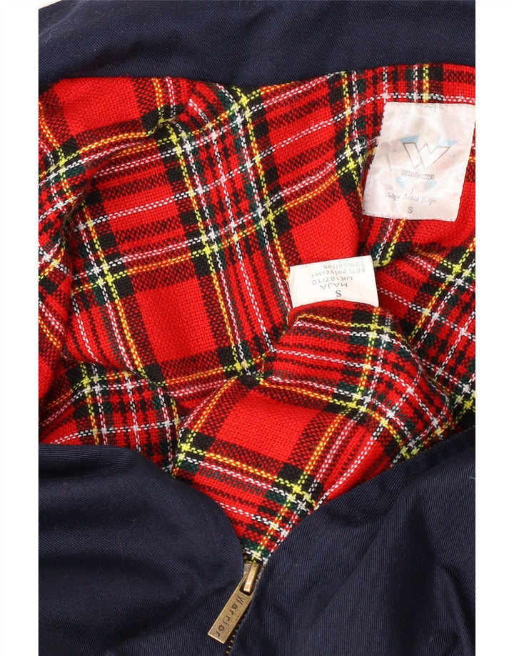 Jachetă Bomber Vintage pentru bărbați UK 36 Poliester bleumarin mic