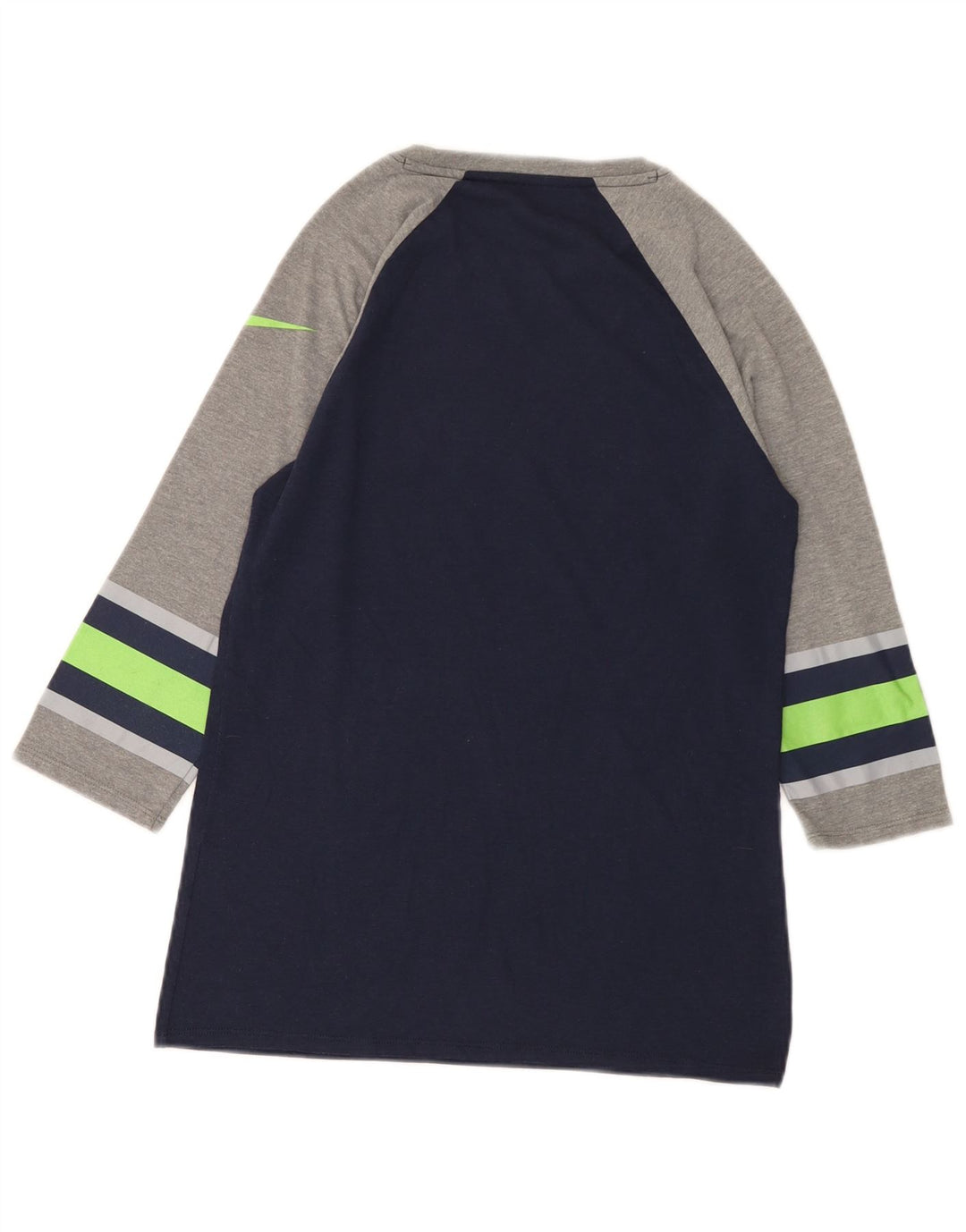 Nike pentru bărbați Seattle Seahawks Graphic Top cu mâneci 3/4 mici, bleumarin