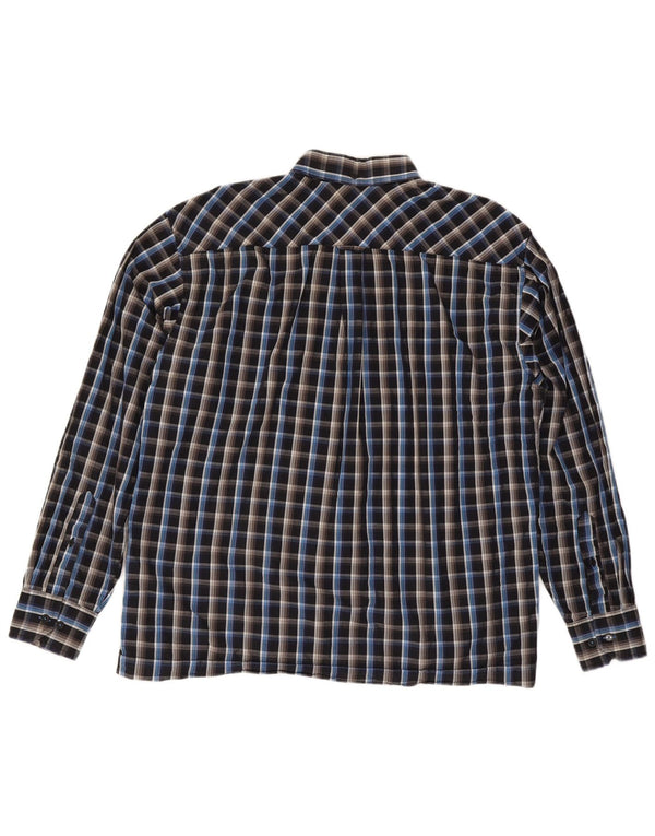 Cămașă pentru bărbați Ben Sherman 2XL, bumbac negru cu carouri