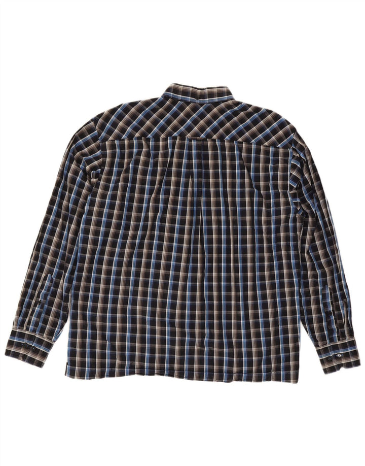 Cămașă pentru bărbați Ben Sherman 2XL, bumbac negru cu carouri