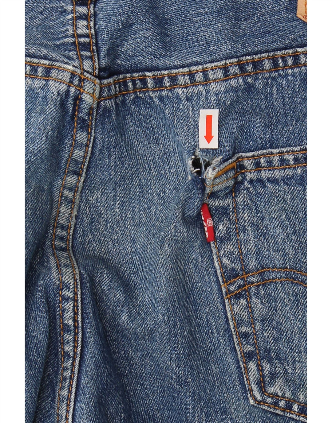 Blugi drepti pentru bărbați Levi's 501 W36 L28 Bumbac albastru