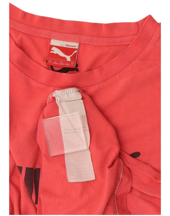 Tricou grafic Puma pentru bărbați Top mare bumbac roșu
