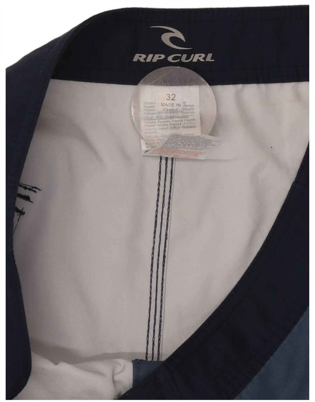Pantaloni scurți de înot grafic RIP CURL pentru bărbați, poliester floral, albastru, mediu