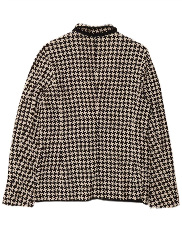 Jachetă Blazer pentru femei Max Mara UK 10 Lână mică neagră cu picior de gală